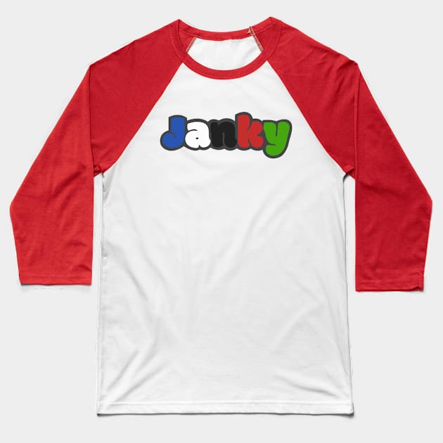 Janky | WUBRG JANKY MTG COLORS Baseball T-Shirt by ChristophZombie